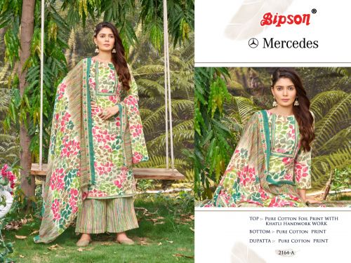 Mercedes 2164 By Bipson Cotton Dress Material Catalog